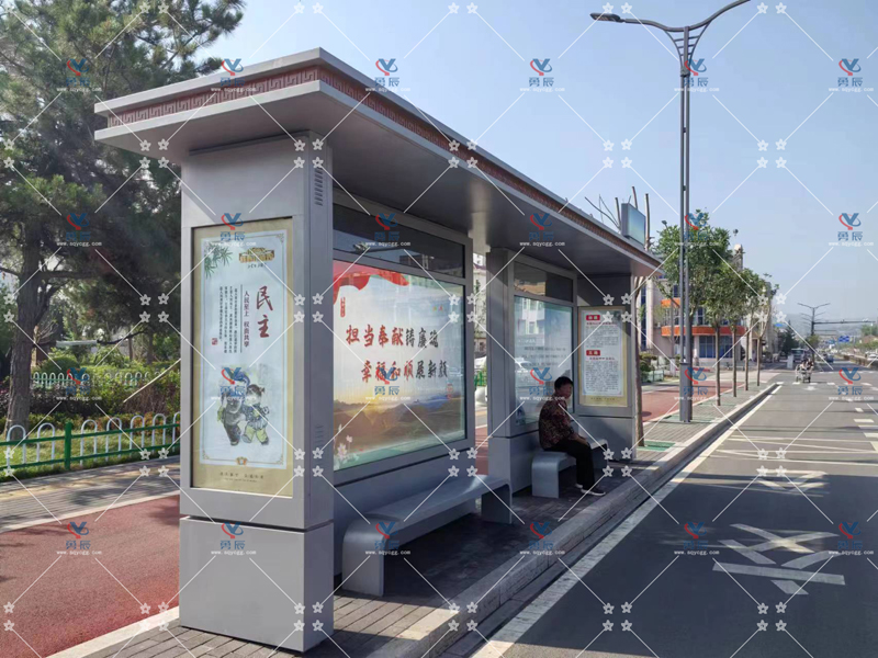 山西候車亭安裝完工